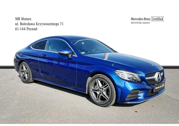 Mercedes-Benz Klasa C cena 159900 przebieg: 53000, rok produkcji 2020 z Chojnice małe 379